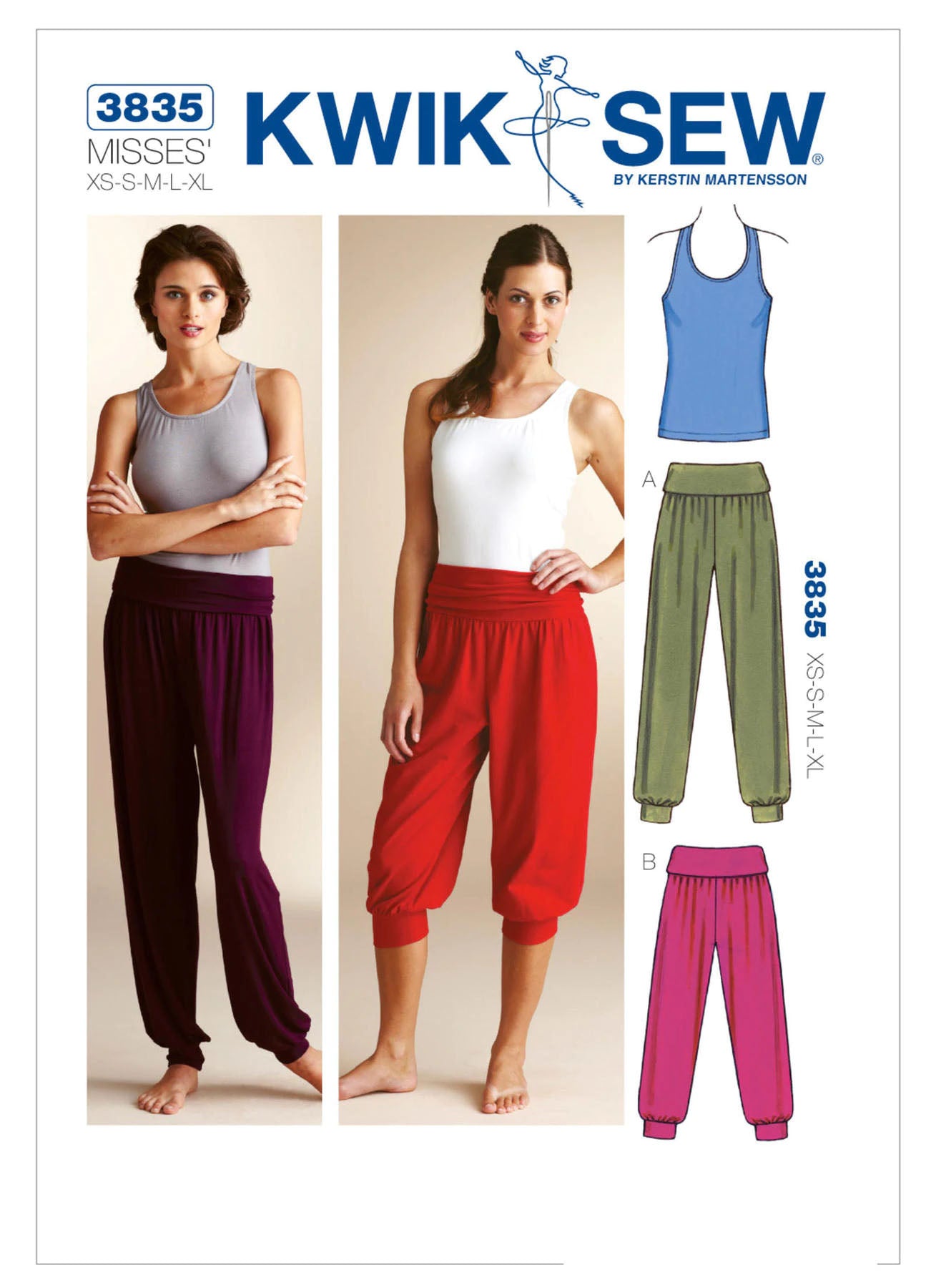 Kwik Sew Misses' Top & Pants Pattern K3835 – Ionic Fabric