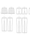 Butterick Misses' Skort, Shorts, & Pants Pattern B6460