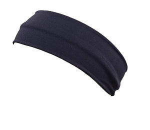 1 black lightweight Fitness headband made with Zinc antimicrobial fabric. Soft and comfortable. Kills odor causing bacteria, fungus, and microbes