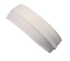 1 white lightweight fitness headband made with Zinc antimicrobial fabric. Soft and comfortable. Kills odor causing bacteria, fungus, and microbes